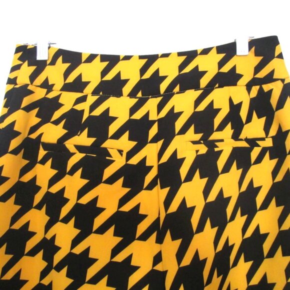 nwt new york & co yellow houndstooth pants suit jacket size medium 6 tall - Picture 9 of 9